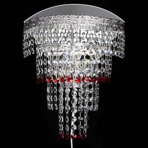 Бра Токката оптикон красная в Магнитогорске Гусь Хрустальный