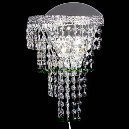 Бра Токката оптикон зеленая в Магнитогорске Гусь Хрустальный