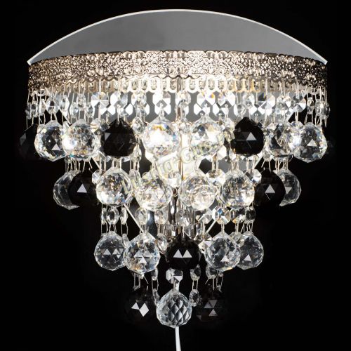 Бра Токката пирамида шар 30 черная в Магнитогорске Гусь Хрустальный