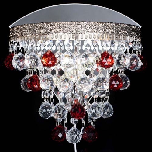 Бра Токката пирамида шар 30 красная в Магнитогорске Гусь Хрустальный