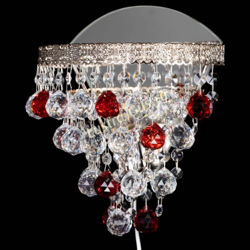 Бра Токката пирамида шар 30 красная в Магнитогорске Гусь Хрустальный