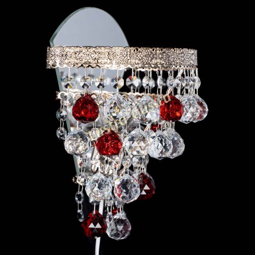 Бра Токката пирамида шар 30 красная в Магнитогорске Гусь Хрустальный