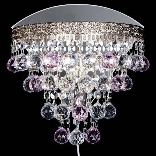 Бра Токката пирамида шар 30 розовая в Магнитогорске Гусь Хрустальный