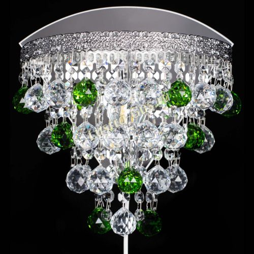 Бра Токката пирамида шар 30 зеленая в Магнитогорске Гусь Хрустальный