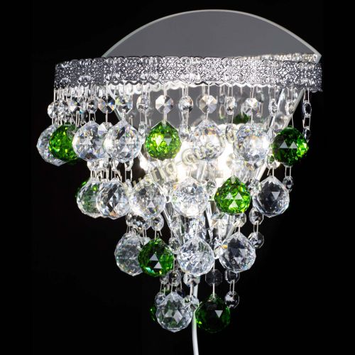 Бра Токката пирамида шар 30 зеленая в Магнитогорске Гусь Хрустальный