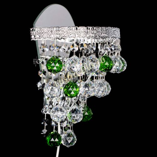 Бра Токката пирамида шар 30 зеленая в Магнитогорске Гусь Хрустальный