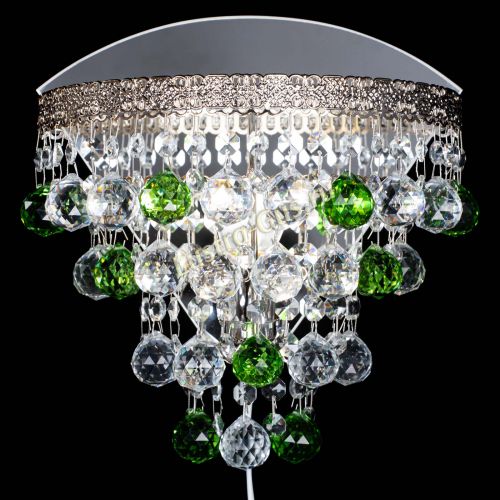 Бра Токката пирамида шар 30 зеленая в Магнитогорске Гусь Хрустальный