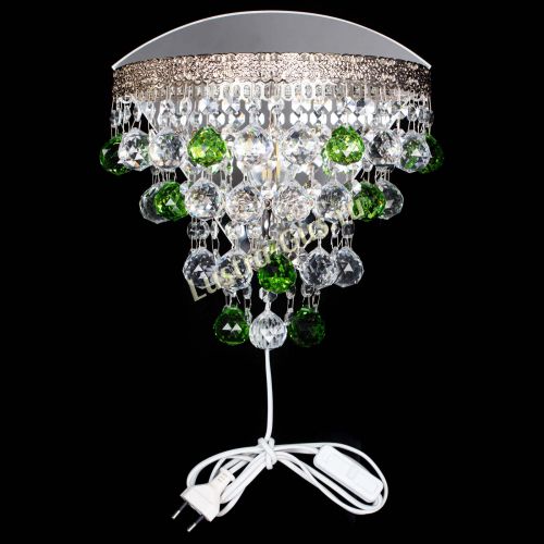 Бра Токката пирамида шар 30 зеленая в Магнитогорске Гусь Хрустальный