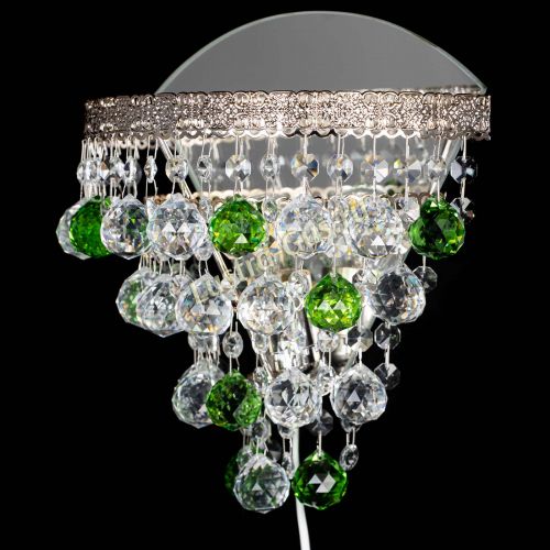 Бра Токката пирамида шар 30 зеленая в Магнитогорске Гусь Хрустальный