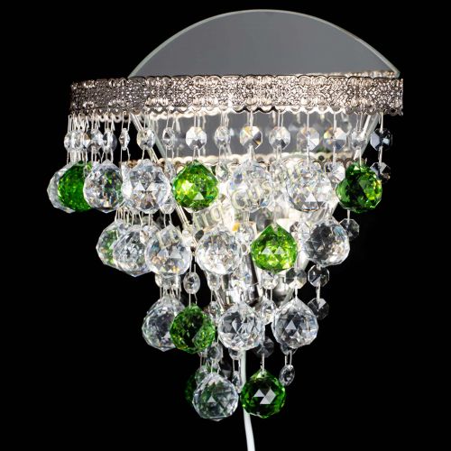 Бра Токката пирамида шар 30 зеленая в Магнитогорске Гусь Хрустальный