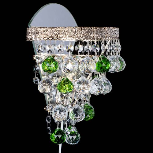 Бра Токката пирамида шар 30 зеленая в Магнитогорске Гусь Хрустальный