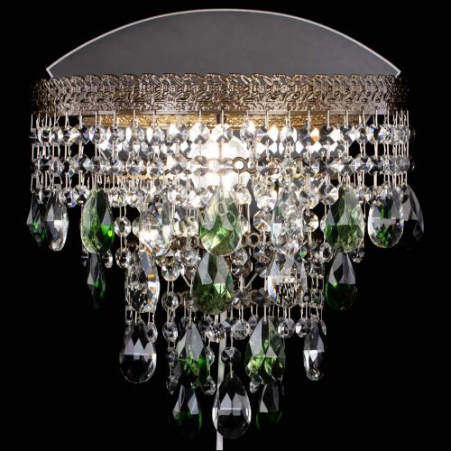 Бра Токката пирамида журавлик под бронзу зеленая в Магнитогорске Гусь Хрустальный