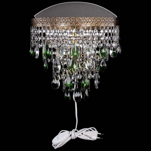 Бра Токката пирамида журавлик под бронзу зеленая в Магнитогорске Гусь Хрустальный