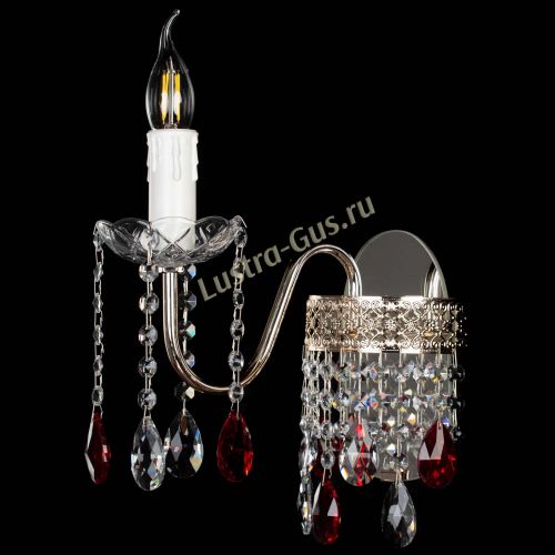 Бра Венеция №1 мини красная в Магнитогорске Гусь Хрустальный