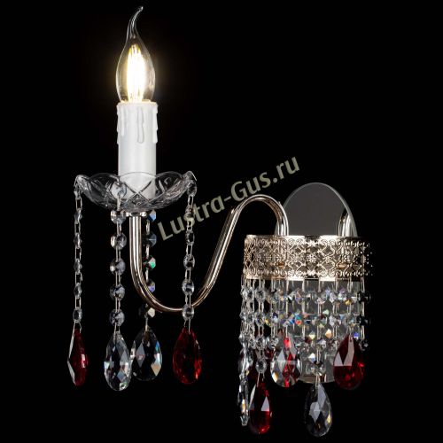 Бра Венеция №1 мини красная в Магнитогорске Гусь Хрустальный