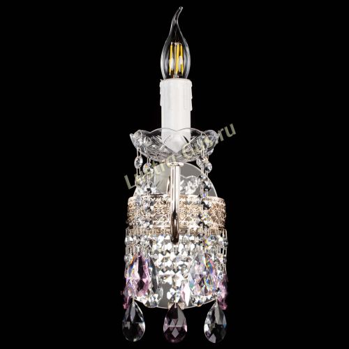 Бра Венеция №1 мини розовая в Магнитогорске Гусь Хрустальный