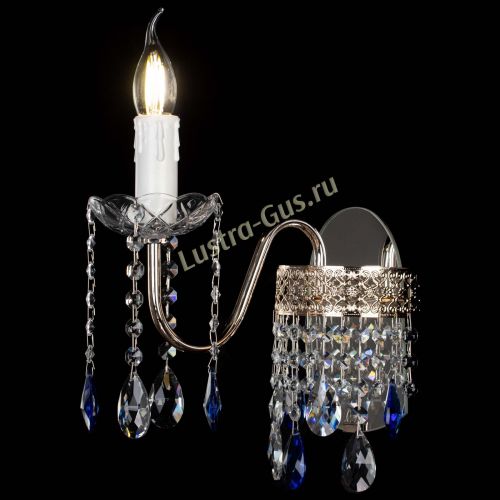 Бра Венеция №1 мини синяя в Магнитогорске Гусь Хрустальный