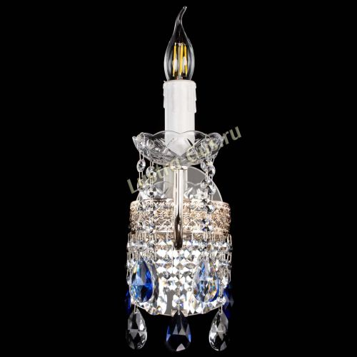 Бра Венеция №1 мини синяя в Магнитогорске Гусь Хрустальный