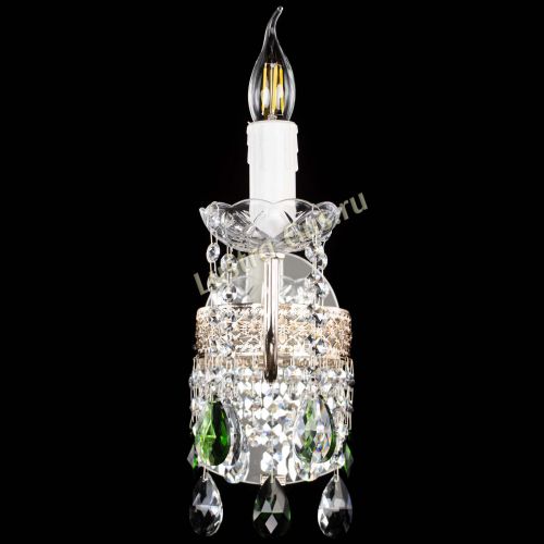 Бра Венеция №1 мини зеленая в Магнитогорске Гусь Хрустальный