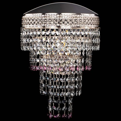 Бра Венеция Капель оптикон розовая в Магнитогорске Гусь Хрустальный