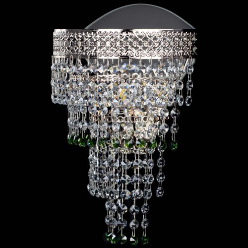 Бра Венеция Капель оптикон зеленая в Магнитогорске Гусь Хрустальный