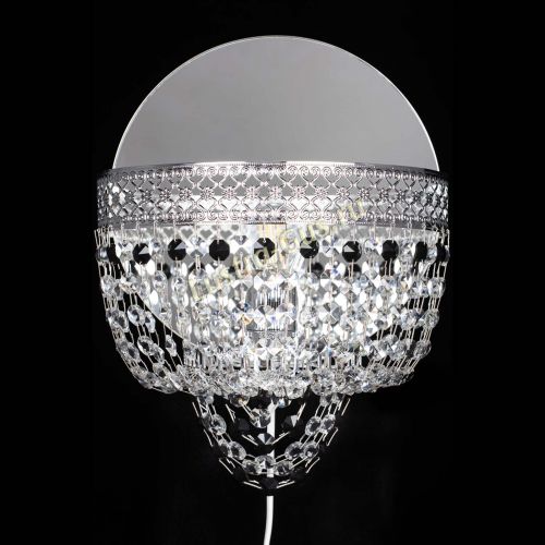 Бра Венеция оптикон черная в Магнитогорске Гусь Хрустальный