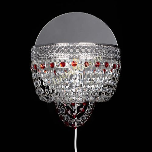 Бра Венеция оптикон красная в Магнитогорске Гусь Хрустальный