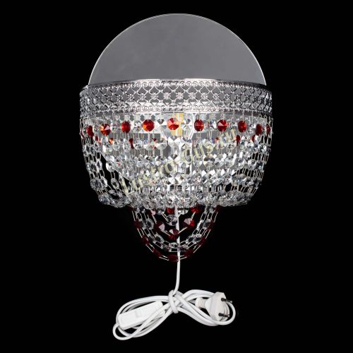 Бра Венеция оптикон красная в Магнитогорске Гусь Хрустальный