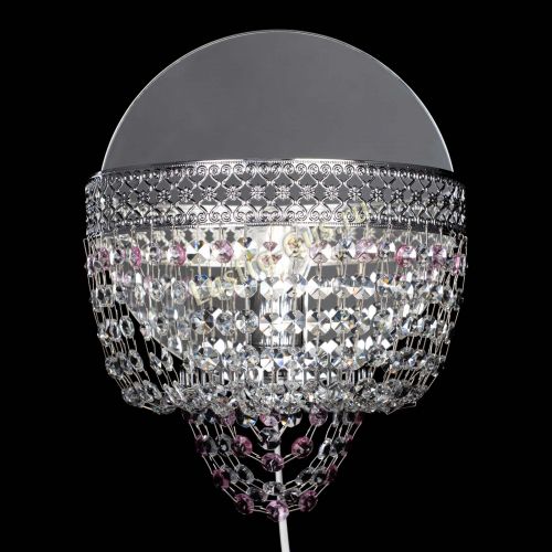 Бра Венеция оптикон розовая в Магнитогорске Гусь Хрустальный