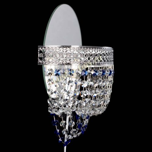 Бра Венеция оптикон синяя в Магнитогорске Гусь Хрустальный