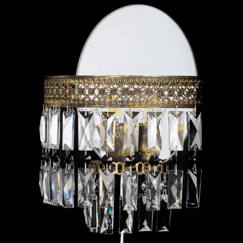 Бра Венеция Пластинка под бронзу Черная в Магнитогорске Гусь Хрустальный