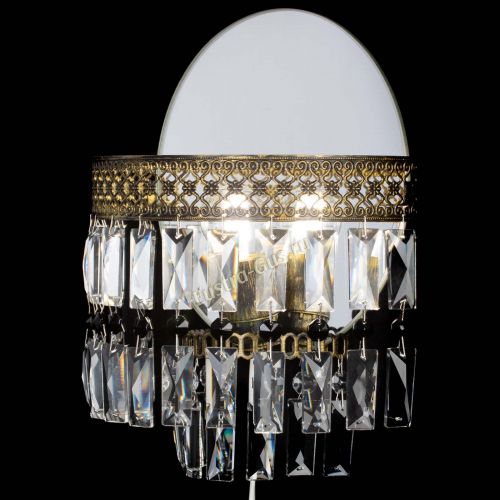 Бра Венеция Пластинка под бронзу Черная в Магнитогорске Гусь Хрустальный