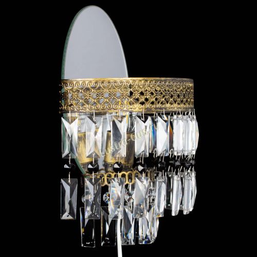 Бра Венеция Пластинка под бронзу Черная в Магнитогорске Гусь Хрустальный