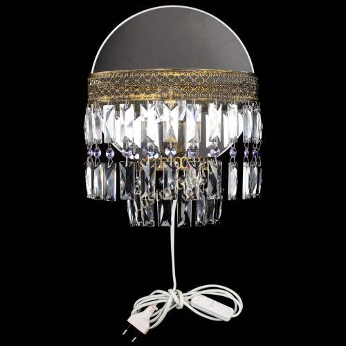 Бра Венеция Пластинка под бронзу Фиолетовая в Магнитогорске Гусь Хрустальный