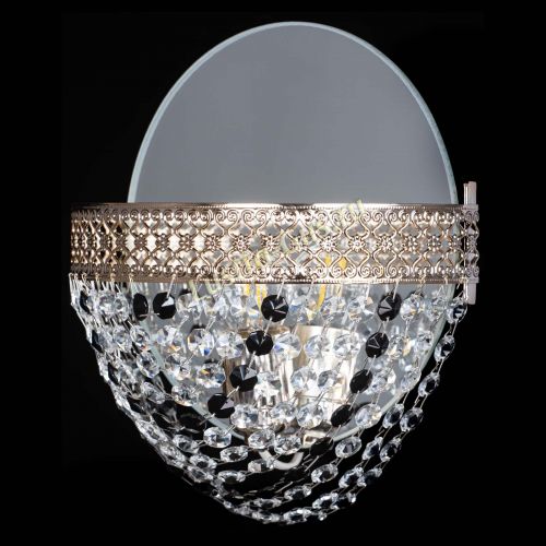 Бра Венеция Сетка черная в Магнитогорске Гусь Хрустальный