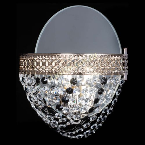 Бра Венеция Сетка черная в Магнитогорске Гусь Хрустальный