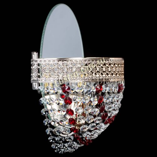 Бра Венеция Сетка красная в Магнитогорске Гусь Хрустальный
