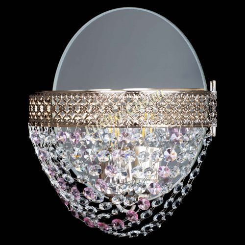 Бра Венеция Сетка розовая в Магнитогорске Гусь Хрустальный