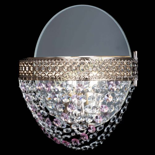 Бра Венеция Сетка розовая в Магнитогорске Гусь Хрустальный