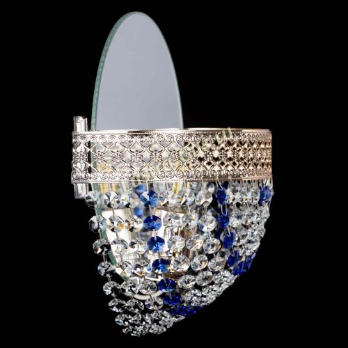 Бра Венеция Сетка синяя в Магнитогорске Гусь Хрустальный