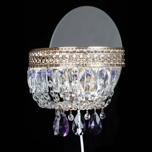 Бра Венеция фиолетовая в Магнитогорске Гусь Хрустальный