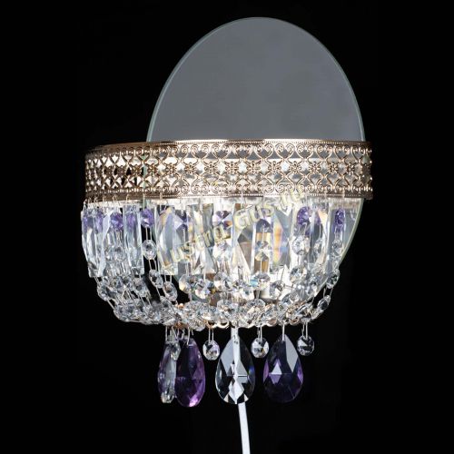 Бра Венеция фиолетовая в Магнитогорске Гусь Хрустальный