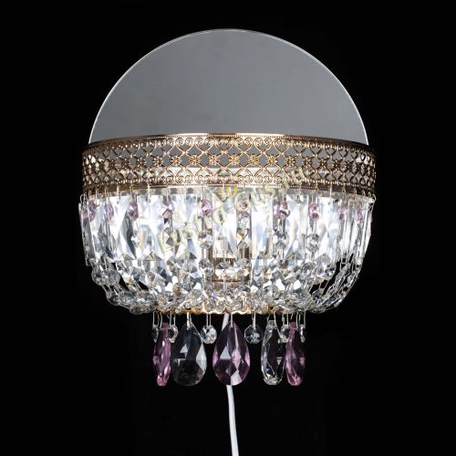 Бра Венеция розовая в Магнитогорске Гусь Хрустальный