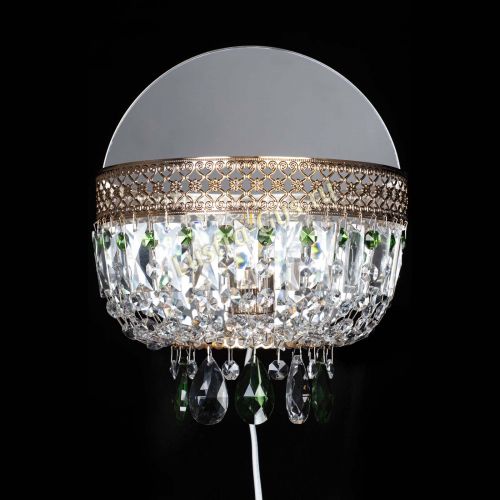 Бра Венеция зеленая в Магнитогорске Гусь Хрустальный