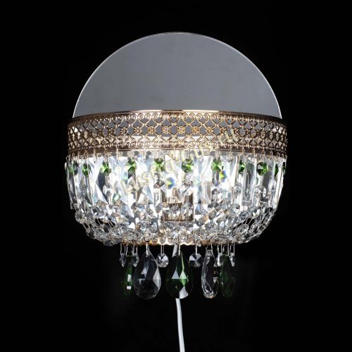 Бра Венеция зеленая в Магнитогорске Гусь Хрустальный