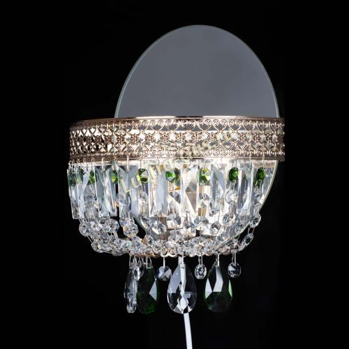 Бра Венеция зеленая в Магнитогорске Гусь Хрустальный