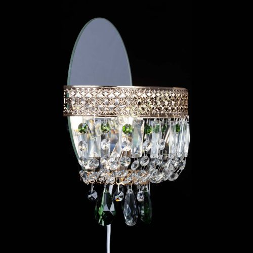 Бра Венеция зеленая в Магнитогорске Гусь Хрустальный