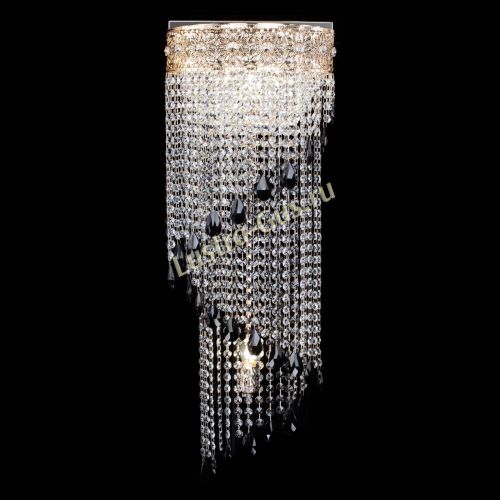 Бра Восток каскад №2 черная в Магнитогорске Гусь Хрустальный