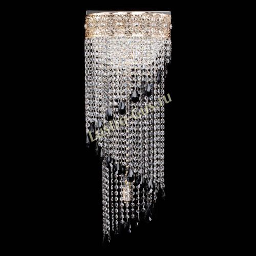 Бра Восток каскад №2 черная в Магнитогорске Гусь Хрустальный