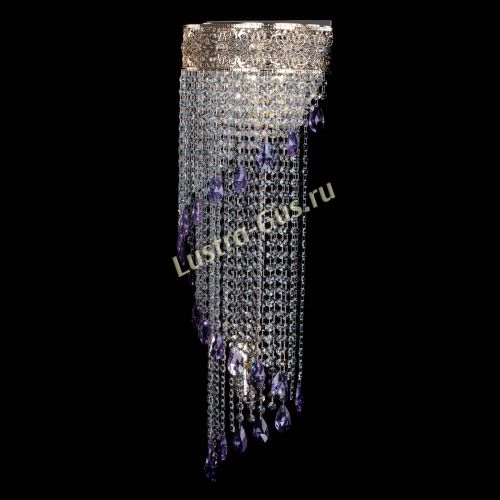 Бра Восток каскад №2 фиолетовая в Магнитогорске Гусь Хрустальный